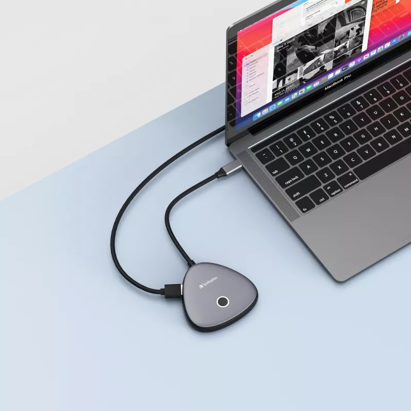 Verbatim Share My Screen USB-C juhtmevaba kuvaadapter 4K koos jaoturiga WDA-02