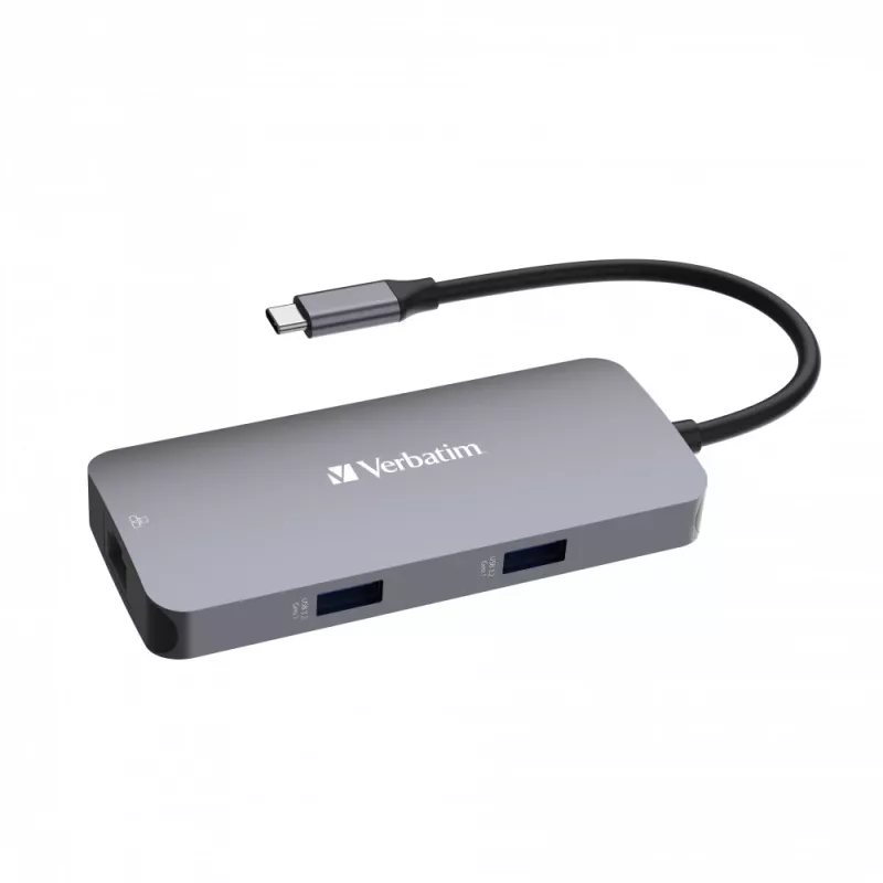 Verbatim CMH-05 USB USB-C 5000 Mbit/s Hõbedane