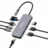 Verbatim CMH-09 USB USB-C 10000 Mbit/s Hõbedane