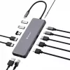 Verbatim CMH-13 USB USB-C jaotur 10000 Mbit/s hõbedane
