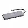 Verbatim CMH-13 USB USB-C jaotur 10000 Mbit/s hõbedane
