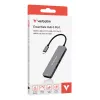 Verbatim USB-C Essentials Multiport Hub 6 porti: HDMI, USB-C PD, USB-A 3.2 Gen 1, USB-A, SD ja microSD