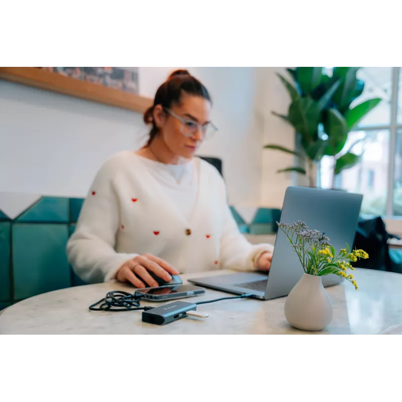 Verbatim USB-C Essentials Multiport Hub 6 pordiga: RJ45, HDMI, USB-C PD, 3 x USB-A 3.2 Gen 1