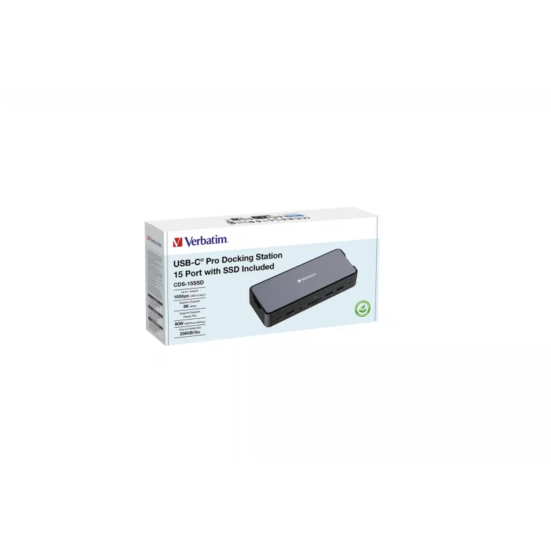 Verbatim CDS-15SSD juhtmega USB 3.2 Gen 1 (3.1 Gen 1) USB-C must, hall