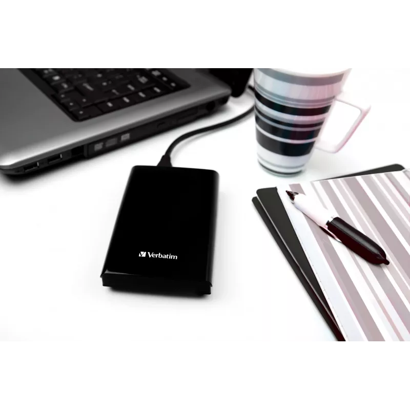 Verbatim Store 'n' Go õhuke kaasaskantav SSD USB 3.2 Gen 1 / USB-C 256 GB must