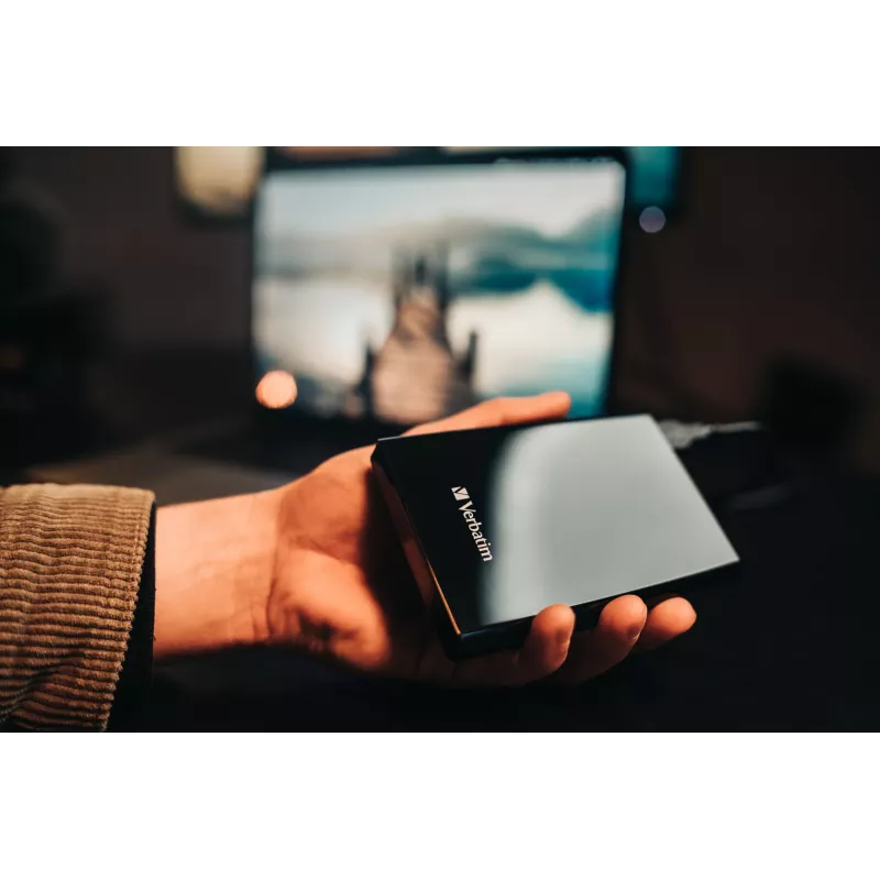 Verbatim Store 'n' Go õhuke kaasaskantav SSD USB 3.2 Gen 1 / USB-C 256 GB must