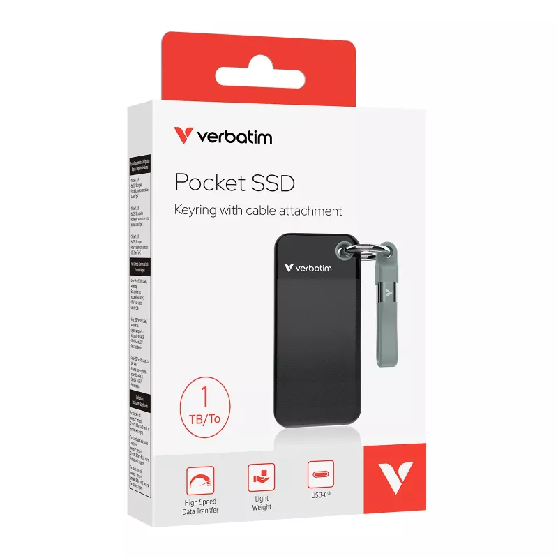 Verbatim Pocket SSD USB 3.2 Gen 2 1TB must/hall