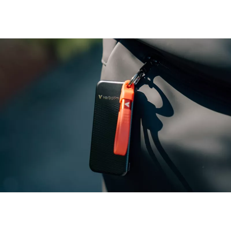 Verbatim Pocket SSD USB 3.2 Gen 2 1TB Must/Punane