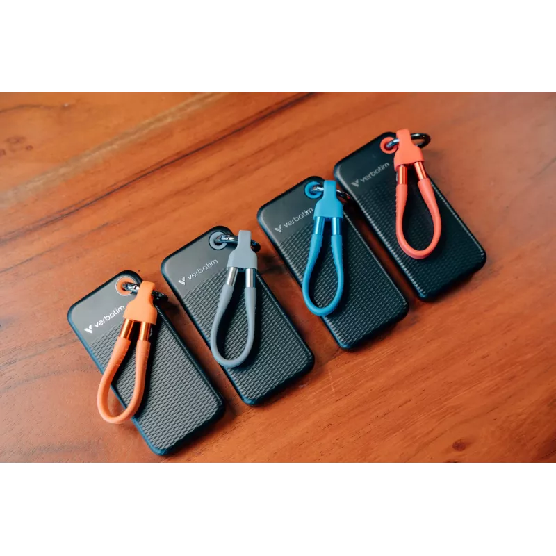 Verbatim Pocket SSD USB 3.2 Gen 2 1TB Must/Punane