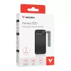 Verbatim Pocket SSD USB 3.2 Gen 2 2TB must/hall, 2 TB, USB USB-C, 3.2 Gen 2 (3.1 Gen 2), 1000 MB/s, 10 Gbit/s, Must, Hall