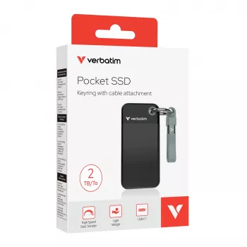 Verbatim Pocket SSD USB 3.2 Gen 2 2TB must/hall, 2 TB, USB USB-C, 3.2 Gen 2 (3.1 Gen 2), 1000 MB/s, 10 Gbit/s, Must, Hall