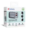 Verbatim GNC-35 GaN laadija 35W, 1 x USB-C PD 35W / 1 x USB-A QC 3.0 (EL/Ühendkuningriik/USA)