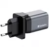 Verbatim GNC-35 GaN laadija 35W, 1 x USB-C PD 35W / 1 x USB-A QC 3.0 (EL/Ühendkuningriik/USA)