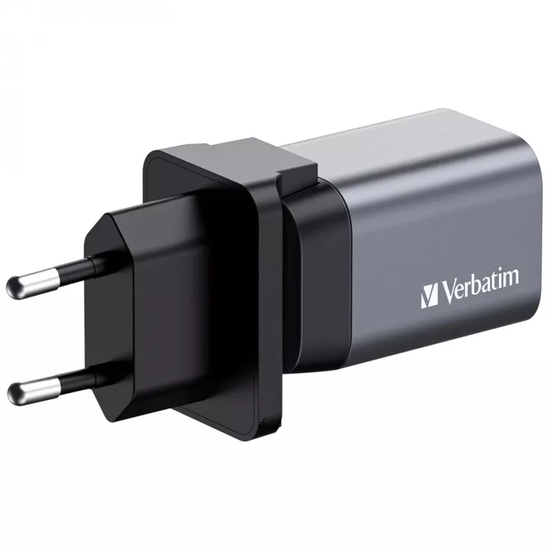 Verbatim GNC-35 GaN laadija 35W, 1 x USB-C PD 35W / 1 x USB-A QC 3.0 (EL/Ühendkuningriik/USA)
