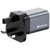Verbatim GNC-35 GaN laadija 35W, 1 x USB-C PD 35W / 1 x USB-A QC 3.0 (EL/Ühendkuningriik/USA)