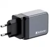 Verbatim GNC-65 GaN Charger 65W koos 2 x USB-C PD 65W / 1 x USB-A QC 3.0 (EU/UK/US)