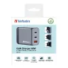 Verbatim GNC-65 GaN Charger 65W koos 2 x USB-C PD 65W / 1 x USB-A QC 3.0 (EU/UK/US)