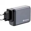 Verbatim GNC-100 GaN laadija 100W, 2 x USB-C PD 100W / 1 x USB-C PD 65W / 1 x USB-A QC 3.0 (EL/UK/US)