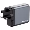 Verbatim GNC-140 GaN laadija 140 W, 2x USB-C PD 140 W / 1x USB-C PD 20 W / 1x USB-A QC 3.0 (EL/ÜK/USA)
