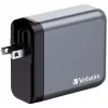 Verbatim GNC-140 GaN laadija 140 W, 2x USB-C PD 140 W / 1x USB-C PD 20 W / 1x USB-A QC 3.0 (EL/ÜK/USA)