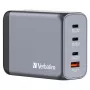 Verbatim GNC-200 GaN laadija 200W, 2x USB-C PD 100W / 1x USB-C PD 65W / 1x USB QC 3.0 (EL/Ühendkuningriik/USA)
