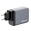 Verbatim GNC-200 GaN laadija 200W, 2x USB-C PD 100W / 1x USB-C PD 65W / 1x USB QC 3.0 (EL/Ühendkuningriik/USA)