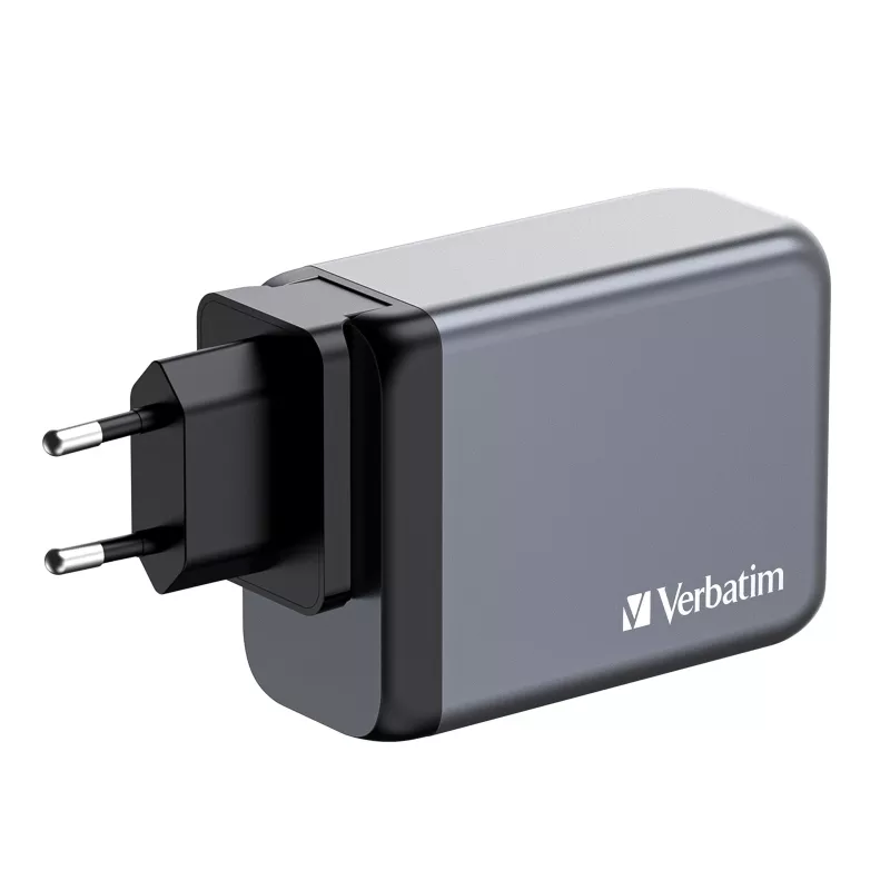Verbatim GNC-200 GaN laadija 200W, 2x USB-C PD 100W / 1x USB-C PD 65W / 1x USB QC 3.0 (EL/Ühendkuningriik/USA)