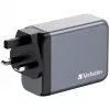 Verbatim GNC-200 GaN laadija 200W, 2x USB-C PD 100W / 1x USB-C PD 65W / 1x USB QC 3.0 (EL/Ühendkuningriik/USA)