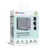Verbatim GNC-240 GaN laadija 240W, 1x USB-C 140W / 1x USB-C 100W / 1x USB-C 65W / 1x USB-A QC 3.0 (EL/UK/US)