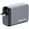 Verbatim GNC-240 GaN laadija 240W, 1x USB-C 140W / 1x USB-C 100W / 1x USB-C 65W / 1x USB-A QC 3.0 (EL/UK/US)