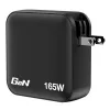 Verbatim Mini GaN laadija 165W 4 porti USA pistikuga koos EL ja UK adapteritega