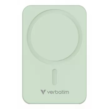 Verbatim Charge 'n' Go Essentials magnetiline juhtmevaba akupank 20000 mAh roheline