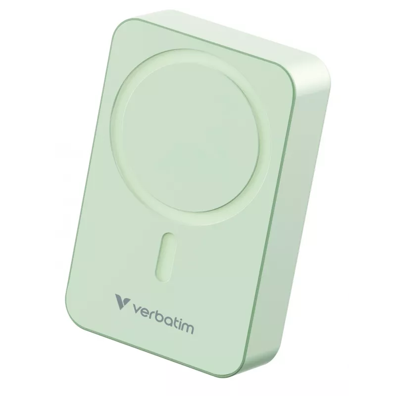 Verbatim Charge 'n' Go Essentials magnetiline juhtmevaba akupank 20000 mAh roheline