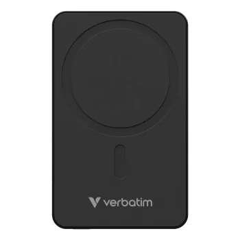 Verbatim Charge 'n' Go Essentials Magnetiline Juhtmevaba Akupank 5000 mAh Must