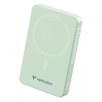 Verbatim Charge 'n' Go Essentials Magnetiline juhtmeta akupank 10000 mAh roheline