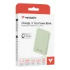 Verbatim Charge 'n' Go Essentials Magnetiline juhtmeta akupank 10000 mAh roheline