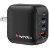 Verbatim Mini GaN Charger 70W 3 Port US plug koos EU and UK adaptors