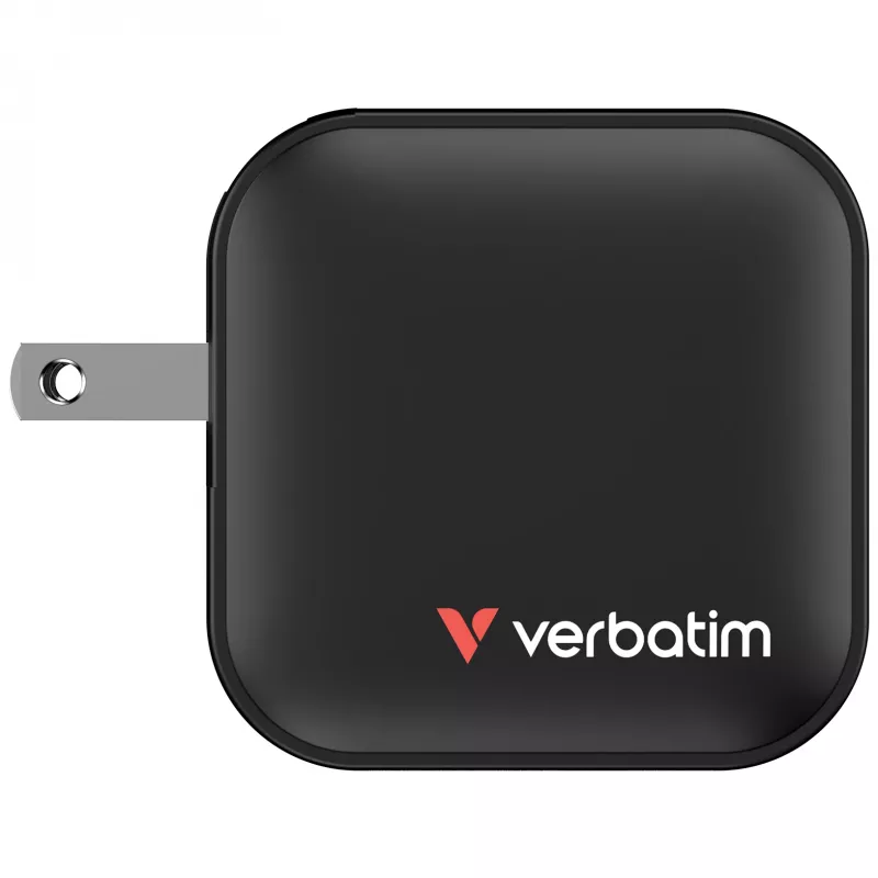 Verbatim Mini GaN Charger 70W 3 Port US plug koos EU and UK adaptors