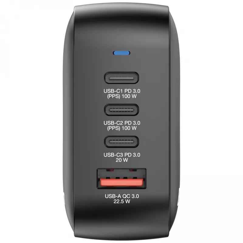 Verbatim Mini GaN laadija 100W 4 porti USA pistikuga koos EL ja UK adapteritega