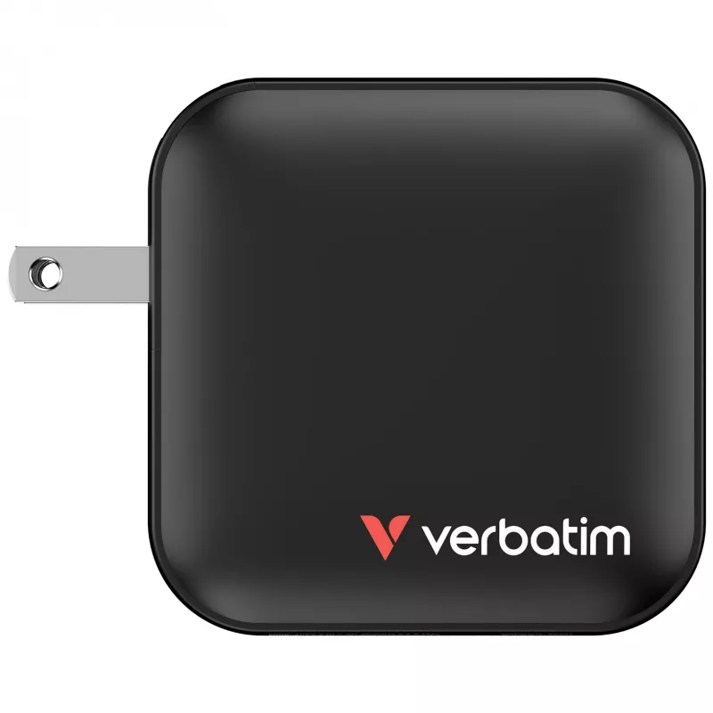 Verbatim Mini GaN laadija 100W 4 porti USA pistikuga koos EL ja UK adapteritega