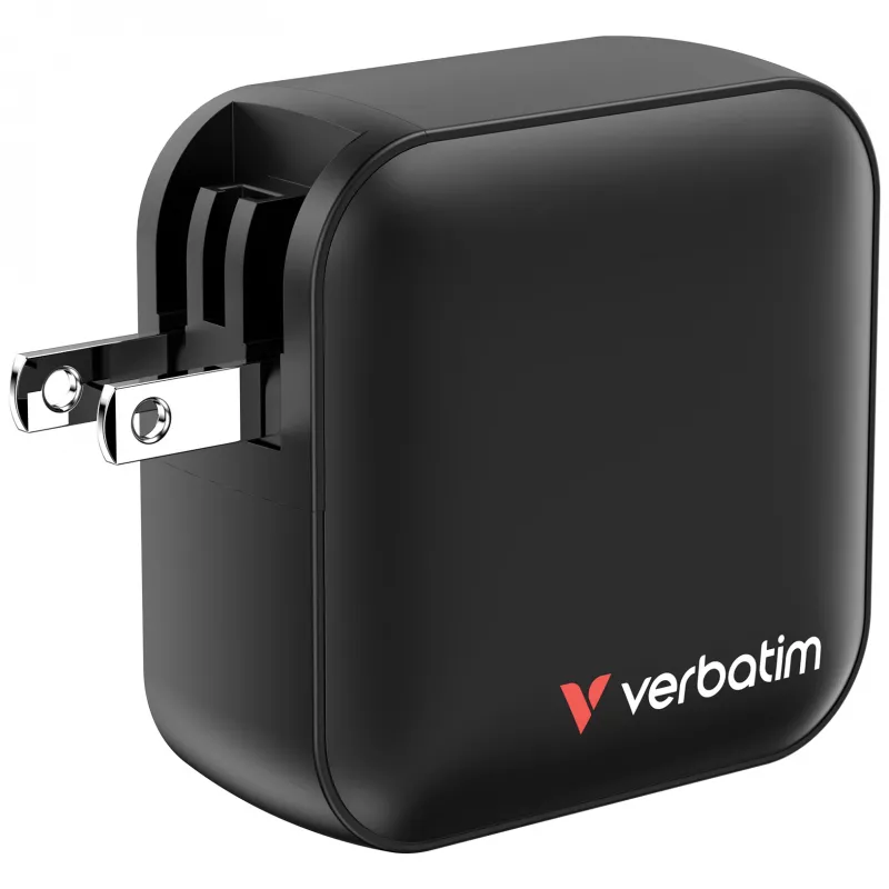 Verbatim Mini GaN laadija 100W 4 porti USA pistikuga koos EL ja UK adapteritega