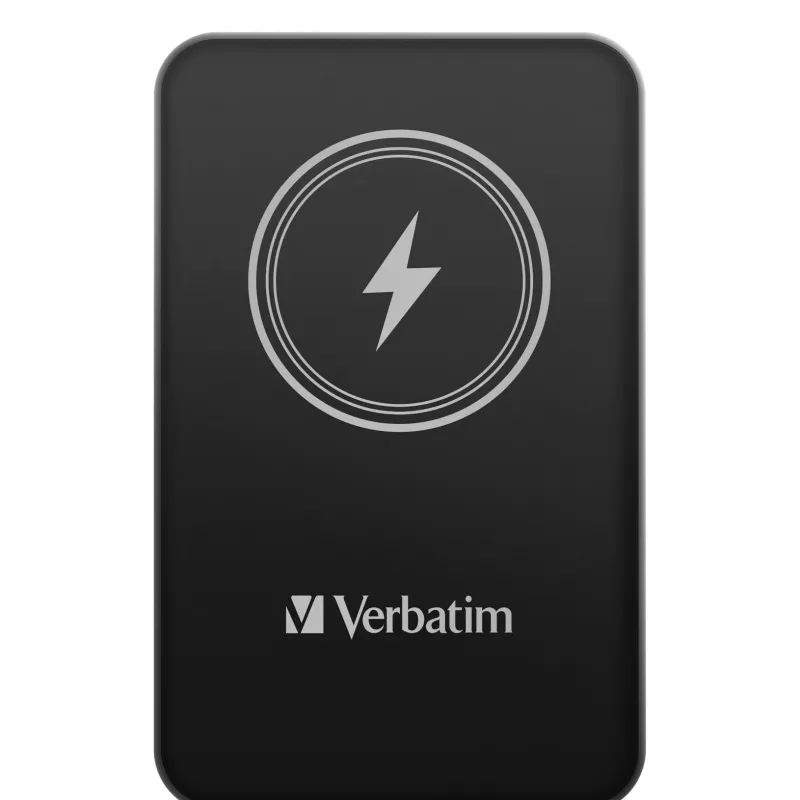 Akupank VERBATIM Charge AnA Go 5000 mAh magnetiline juhtmevaba, must