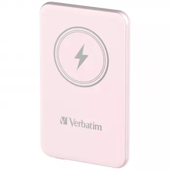 Verbatim Charge 'n' Go Magnetiline juhtmevaba akupank 5000 mAh roosa