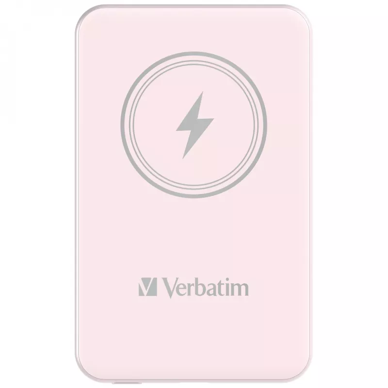 Verbatim Charge 'n' Go Magnetiline juhtmevaba akupank 5000 mAh roosa