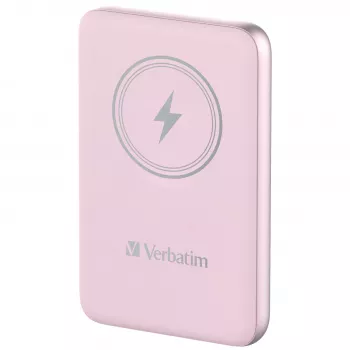 Verbatim Charge 'n' Go magnetiline juhtmevaba akupank 10000mAh roosa