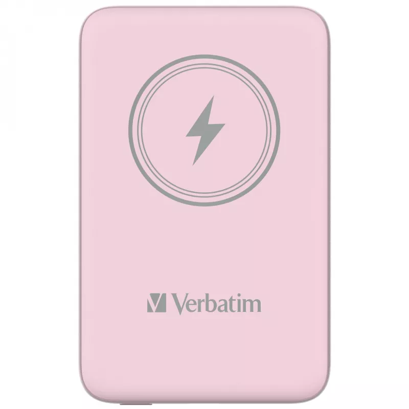Verbatim Charge 'n' Go magnetiline juhtmevaba akupank 10000mAh roosa