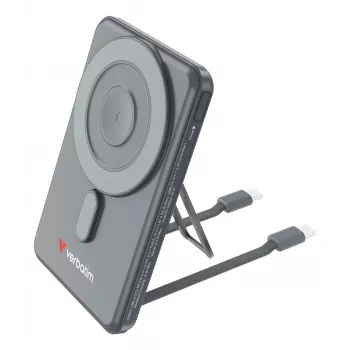 Verbatim Charge'n'Go 2C akupank 5000 mAh hall, 5000 mAh, adaptiivne kiirlaadimine, Power Delivery 3.0, Quick Charge 3.0, juhtmevaba laadimine, 3,85 V, 20 W, hall
