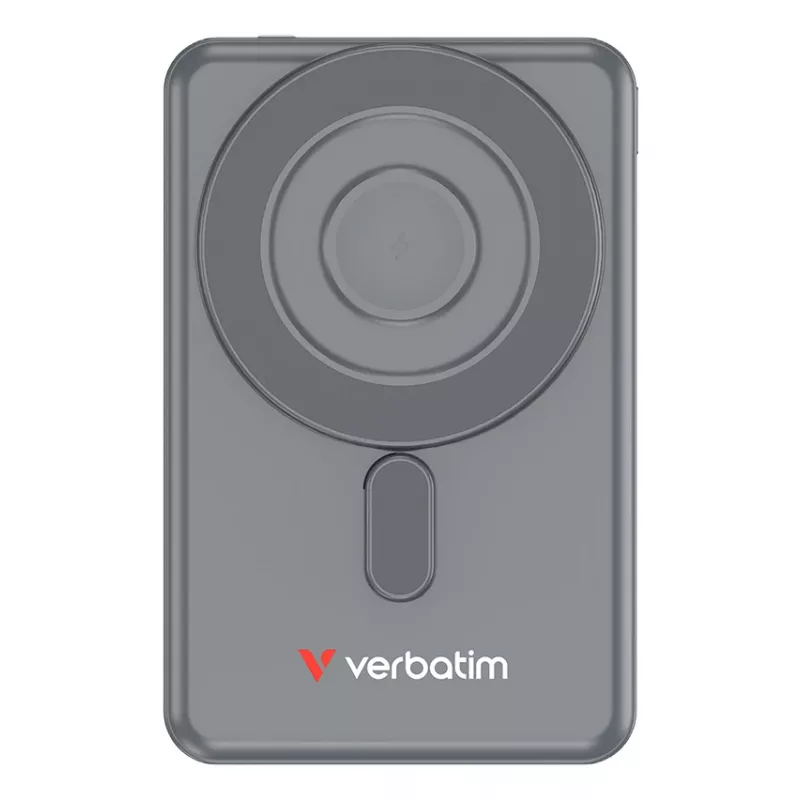 Verbatim Charge'n'Go 2C akupank 5000 mAh hall, 5000 mAh, adaptiivne kiirlaadimine, Power Delivery 3.0, Quick Charge 3.0, juhtmevaba laadimine, 3,85 V, 20 W, hall