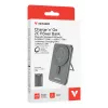 Verbatim Charge'n'Go 2C akupank 5000 mAh hall, 5000 mAh, adaptiivne kiirlaadimine, Power Delivery 3.0, Quick Charge 3.0, juhtmevaba laadimine, 3,85 V, 20 W, hall