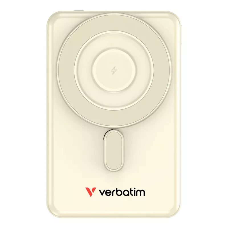 Verbatim Charge'n'G0 2C akupank 5000 mAh kuldne, 5000 mAh, Polümeer, Adaptiivne kiirlaadimine, Power Delivery 3.0, Quick Charge 3.0, Juhtmevaba laadimine, 3.85 V, 20 W